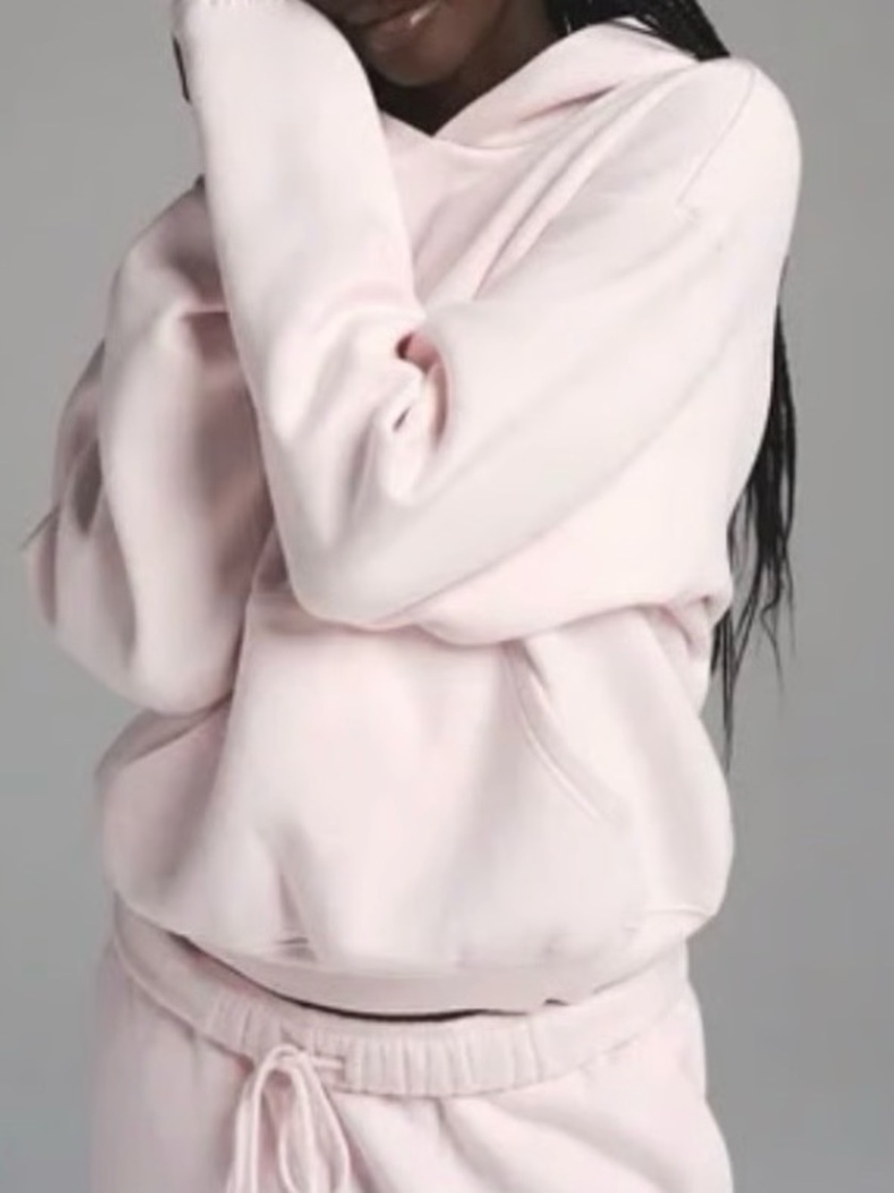 💖 SKIMS Cotton Fleece Classic Pullover Hoodie | Barely Pink | S | NWT 🏷️
